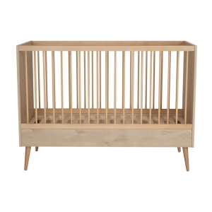 [374344] BED, 70x140, Cocoon, natural oak, omvb, bruin, melamine/massief beuk, babybed omvormbaar tot juniorbed, incl sponden