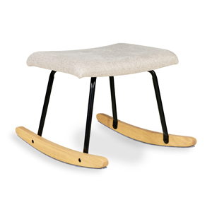 [403061] VOETENBANK, Hocker, clay, ecru, Rocking Adult Chair De Luxe