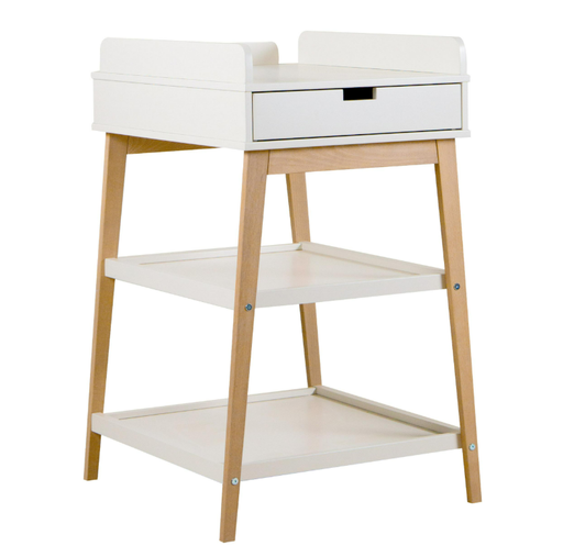 [427755] VERZORGINGSTAFEL, Hip + Lade, clay/naturel, 62x98x69cm/Quax, 1 lade(n), 2 open nis(sen)