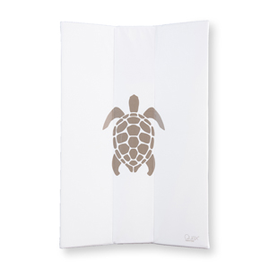 [452715] WASKUSSEN, turtle, wit/bruin, uni/print schildpad, PVC, 48x70cm, 2022