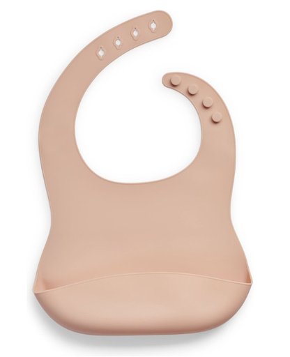 [401880] SLABBETJE, silicone, pale pink, uni, drukknopensl, met kruimelvanger, waterdicht, 1 stuk(s), 2020-2021