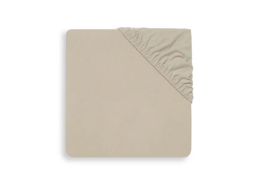 [401975] HOESLAKEN, 60x120cm, nougat, ecru, vr babybed 60x120, uni, jersey, 100% katoen, 1 stuk(s), 2020-2021