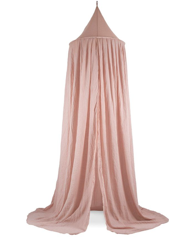 [411173] KLAMBOE, Vintage, pale pink, roze, uni, organza, L: 205 cm, omtrek: 440 cm, vr babybed/eenpersoonsbed, 2021-2022