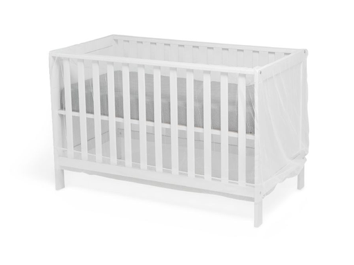 [424748] MUGGENNET, wit, vr babybed 60x120/ babybed 70x140/reisbed, universeel model, Noos