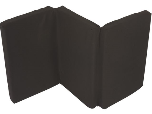 [219159] MATRAS, vr reisbed 60x120, zwart, 5cm dik, polyetherschuim kern, 10.6 kg/m³, polyester hoes, afneembare hoes