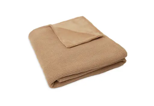 [447743] DEKEN, 100x150cm, TOG 2.0, biscuit, Basic Knit, uni/uni, tricot/fleece, voor babybed 60x120/70x140, 2022