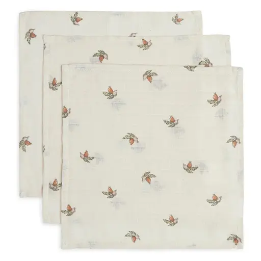 [461129] MONDDOEK, 31x31cm, Rosehip, rozenbottel print, tetra, 3 stuk(s), SS23