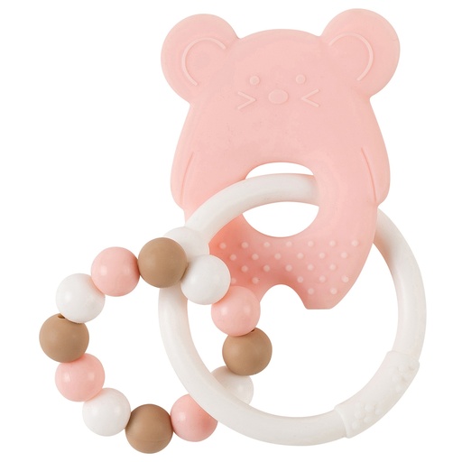 [399687] Nattou | Bijtring Silicon Mouse Roze