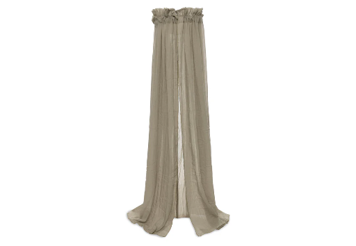 [470999] HEMEL, Vintage olive green, Sluier, groen, uni, voile, 155cm, vr wieg/park/babybed, 2023-2024