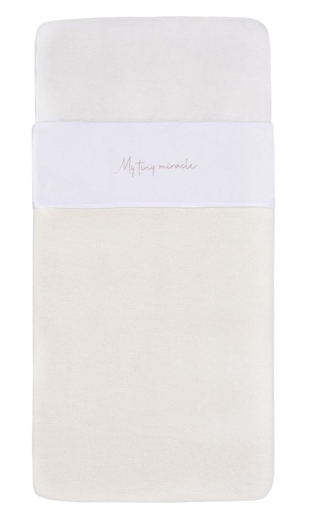 [471021] LAKEN, 120x150, Tiny Miracle wild rose, tekst "My Tiny Miracle", katoen, voor babybed, 2023-2024