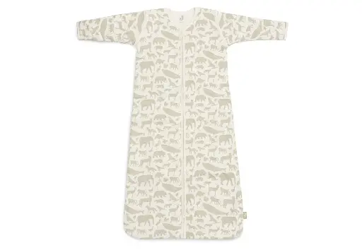 [471071] SLAAPZAK, 90cm, LM, 3.0TOG, Animals olive green, met afneembare mouwen, aop dieren, jersey, 2023-2024