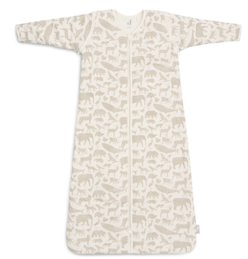 [471073] SLAAPZAK, 90cm, LM, 3.0TOG, Animals nougat, met afneembare mouwen, aop dieren, jersey, 2023-2024