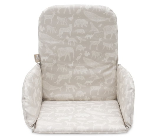 [471111] STOELKUSSEN, Animals nougat, bruin/ecru, all over dieren motief, gecoat polyester, 2023-2024