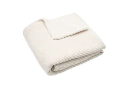 [471139] DEKEN, 75x100cm, TOG 2.0, Basic, ivory, Knit ecru, uni/uni, tricot/coral fleece, voor wieg, 2023-2024