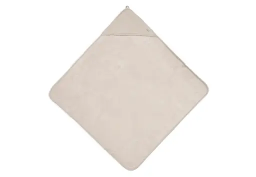 [471166] BADCAPE, Soft Waves nougat, ecru, uni, kap all over golven motief, badstof/jersey, 75x75cm