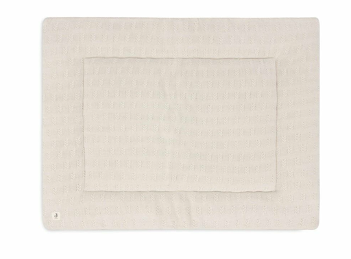[471218] PARKLEGGER, 75x95cm, Grain Knit oatmeal, ecru, all over graan motief/uni, tricot/ teddy, kadermodel
