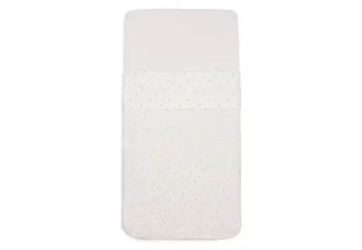 [483752] LAKEN, 120x150, Harvest moonstone, wit/ geel, ao harvestprint, katoen, voor babybed 60x120/babybed 70x140, VJ2024