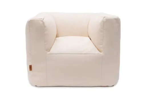 [483764] KINDERZETEL, eenzit, Twill natural, bruin, uni linnenlook, textiel, katoen/polyester hoes, VJ2024