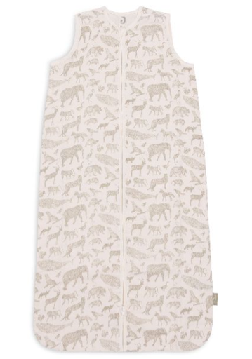 [483875] SLAAPZAK, 110cm, ZM, 0.5TOG, Animals olive green, groen, all over dieren print, jersey, klassiek model, VJ2024