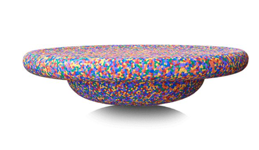 [461629] BALANSBORD, Board, confetti classic, gespikkeld, kunststof, 12M, dia 35.5 cm, H 8.4 cm, max belast. 120 kg, 1 stuk(s)