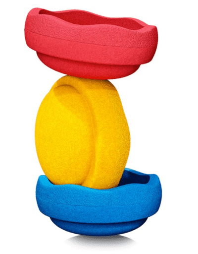 [461633] Stapelstein | Stapelstenen Rainbow Primary Classic Rood/ Geel/Blauw 3-pack