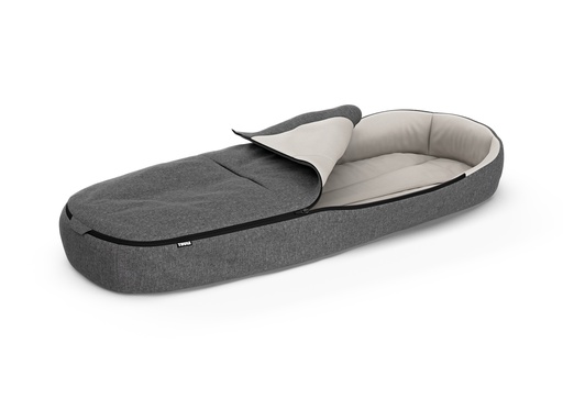 [437716] VOETENZAK, grey melange, vr Sleek/Spring /Urban Glide 3/Double/4-wheel/fietskar Chariot modellen, 2023