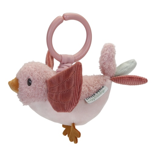 [421765] MAXI-COSI HANGER, Trilfiguur, Flowers & Butterflies, roze, textiel, vanaf 0 maand