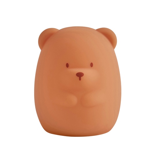 [442656] Nattou | Nachtlamp Charlie Bear Draadloos Siliconen Bruin 12cm