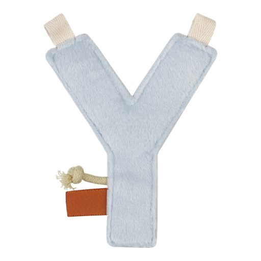 [452431] Little Dutch | Vlaggenlijn Textiel Letter Y Velours Grijs 10cm
