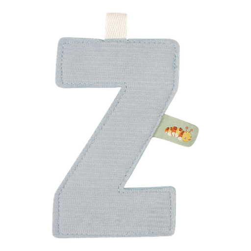[452433] Little Dutch | Vlaggenlijn Textiel Letter Z Geribbeld Grijs 10cm 