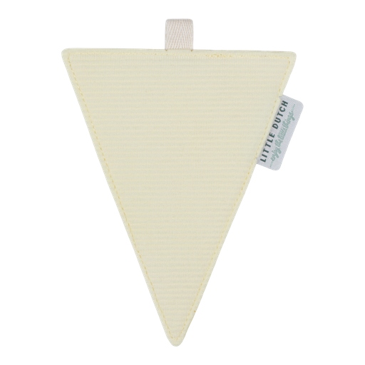 [452457] Little Dutch | Vlaggenlijn Textiel Vlag Geribbeld Geel 12cm