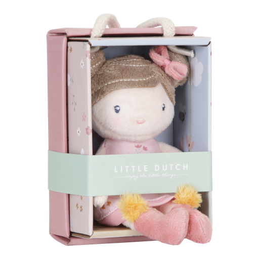[459803] Little Dutch | Pluche Knuffel Rosa Knuffelpop Textiel 10cm +12m
