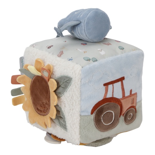 [470221] Little Dutch | Activiteitenkubus Little Farm Textiel 