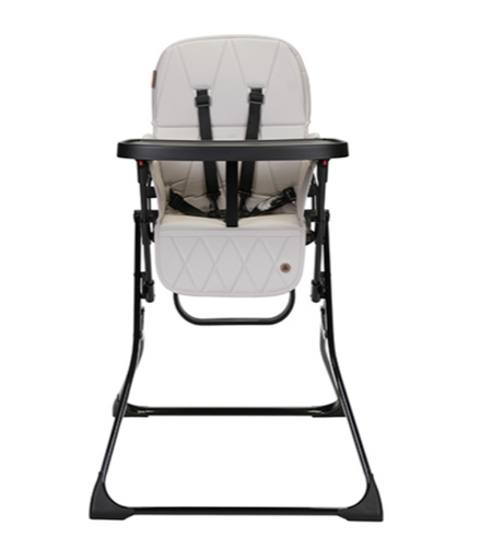 [384924] EETSTOEL, Lucky, grey, frame: alu/ kunststof-zwart, zit: kunststof-zwart, kussen: grijs, met eetblad, 2020