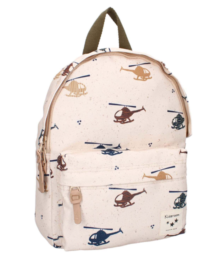 [478806] Kidzroom | Rugzak Sweet Cuddles Helicopter Sand 23x31x8cm 