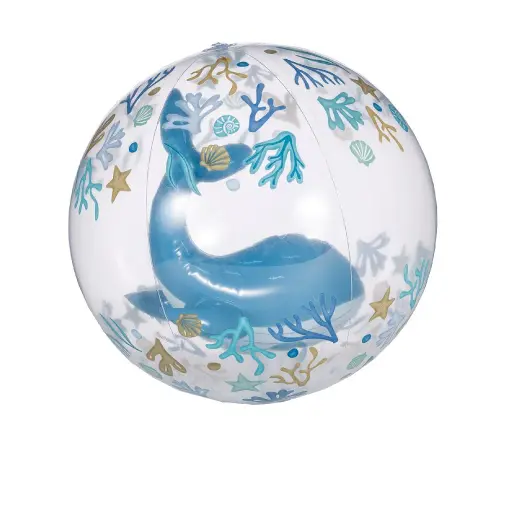 [475863] STRANDSPEELGOED, Strandbal, Ocean Dreams; blue, blauw, kunststof, vanaf 24mnd