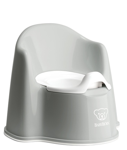 [376815] WC-POTJE, Potty Chair, grey/white, wit/grijs, uni/print beer, met rug, 2020