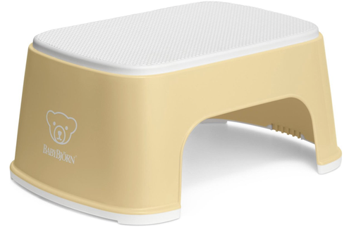 [376824] Babybjorn | Opstapje Step Stool Powder Geel/Wit 15,5cm