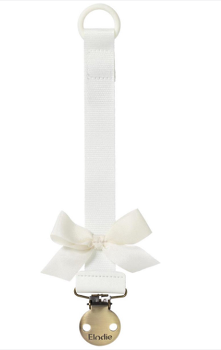 [428473] FOPSPEENKETTING, vanilla white, ecru, uni/met strikje, lint polyester met clip in metaal, vr fopspeen zonder ring, 2023