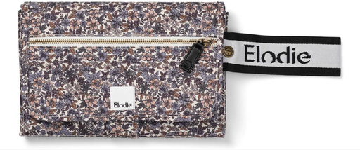 [473692] LUIERMATJE, blue garden, multikleur, all over bloemen motief, herbruikbaar, open 51x87cm, opgevouwen 18x26cm, 2023