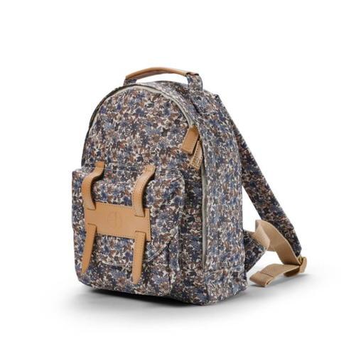 [473696] RUGZAK, Mini, blue garden, all over bloemen motief, 7L, 21x28x7cm, 2023