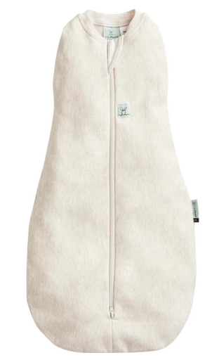 [475746] SLAAPZAK, 70cm, ZM, 1.0TOG, oatmeal marle, bruin/ecru, Cocoon Swaddle Bag, Mild Pouch, uni, bio katoen/bamboe, 2023