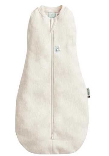 [475750] SLAAPZAK, 76cm, ZM, 1.0TOG, oatmeal marle, bruin/ecru, Cocoon Swaddle Bag, Mild Pouch, uni, bio katoen/bamboe, 2023