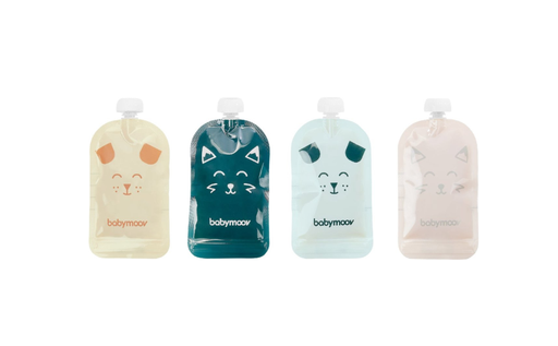 [458070] NAVULBAAR KNIJPZAKJE, Isy Pouches, gerecycleerd plastic, met dop, tot 20x herbruikbaar, 20 stuk(s) van 150ml