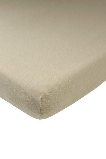 [425317] Meyco | Hoeslaken vr Babybed Katoen Taupe Bruin 70x140cm
