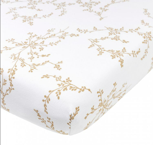 [438138] HOESLAKEN, 60x120cm, Branches sand, vr babybed 60x120, all over takkenprint, jersey, 100% katoen, 1 stuk(s)