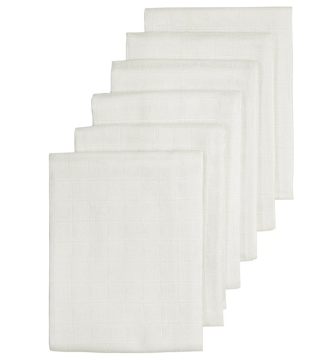 [449916] TETRA DOEK, 70x70cm, offwhite, ecru, uni, handdoek/luierdoek, 6 stuk(s)