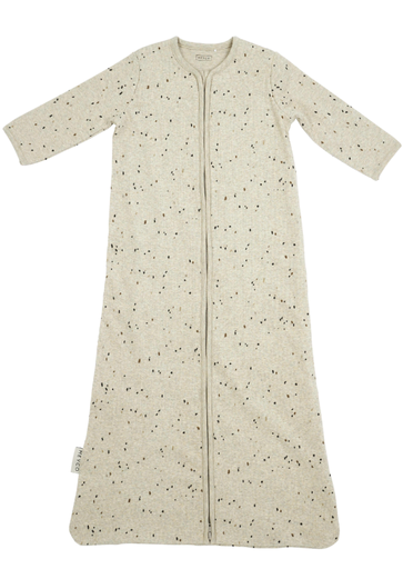 [472506] SLAAPZAK, 70cm, LM, 1.0TOG, Rib Mini Spot sand melange, ecru, aop stippen, geribbeld, jersey, klassiek model