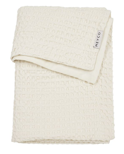 [482083] DEKEN, 75x100cm, Wafel Cotton nature, ecru, gewafeld/uni, katoen/katoen, TOG 1.0, voor wieg/draagmand/park