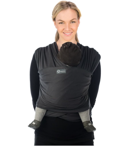 [67764] DRAAGDOEK, Organic, Tricot-Slen, dark grey, grijs, uni, M:one size, bio jersey